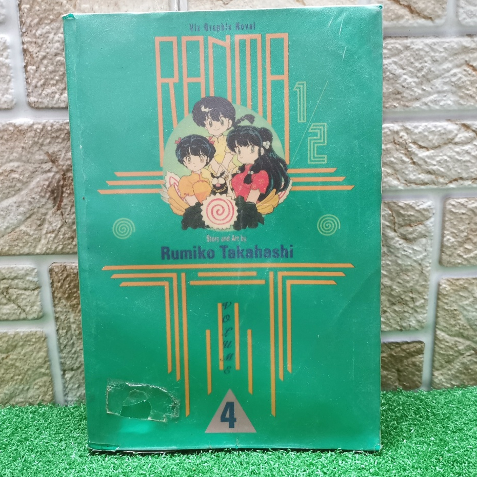 PRELOVED การ์ตูน "Ranma 1/2 4 (VIZ MEDIA) By Rumiko Takahashi VIZ Graphic Novel 90s มังงะ
