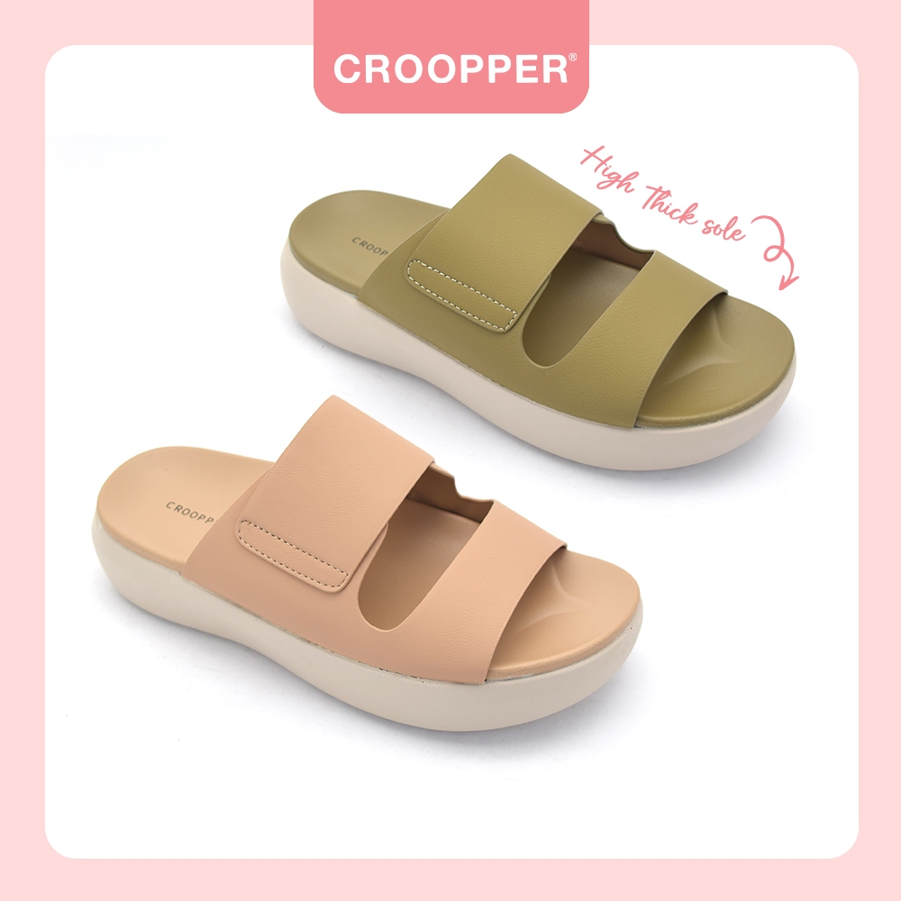 Croopper CP5118-033 รองเท้าแตะสุภาพสตรี 1.5 นิ้วพื้นหนา