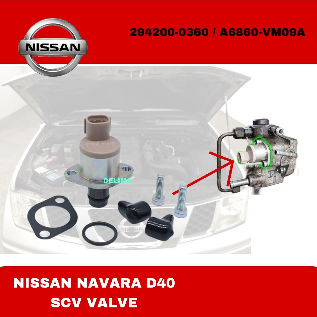 วาล์ว Nissan NAVARA D40 SCV 2.5 294200-0360 / A6860-VM09A