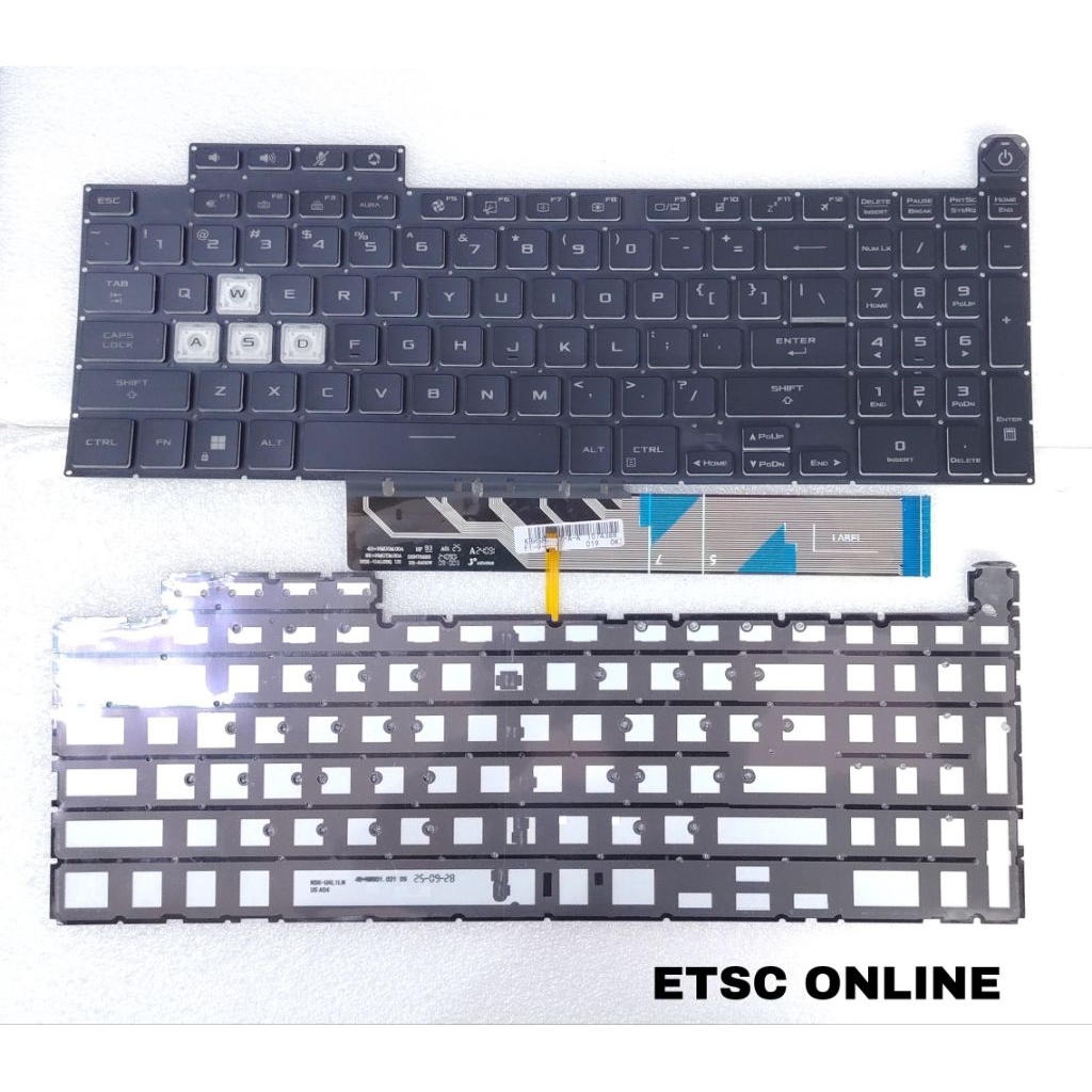 ใหม่สําหรับ Asus TUF Gaming A15 F15 FA507 FA507R FX507R FX507Z FX517 คีย์บอร์ด Backlit RGB