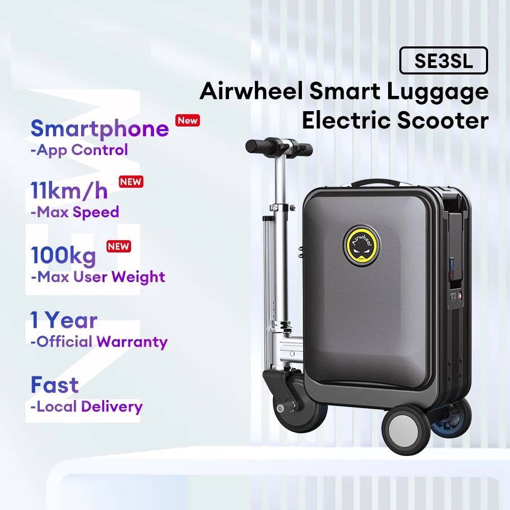 Airwheel SE3SL Smart Ridding กระเป๋าเดินทาง APP ควบคุมสกู๊ตเตอร์ไร้สาย Ride Boarding กระเป๋าเดินทางข