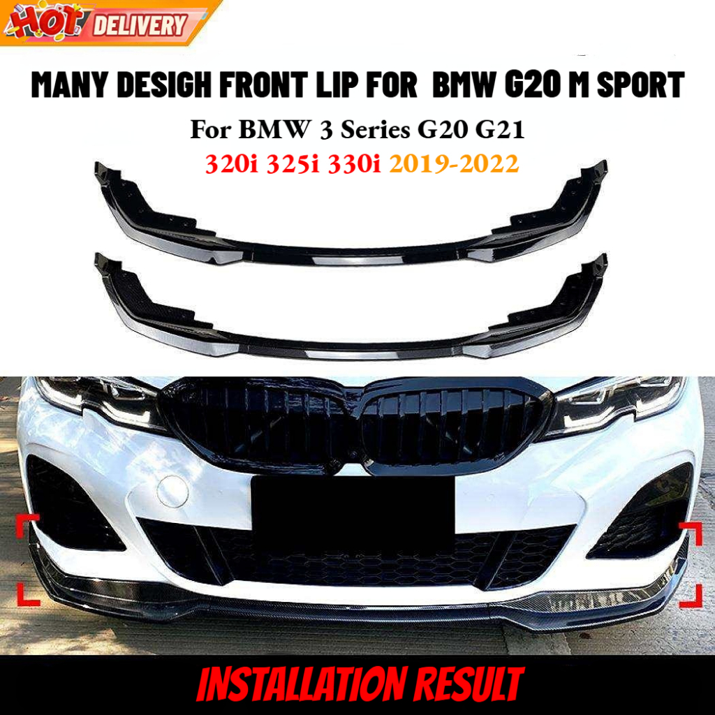 BMW G20 MP front lip facelift 3D Competition m vten m performance G20 อุปกรณ์เสริม 320i 330i m sport
