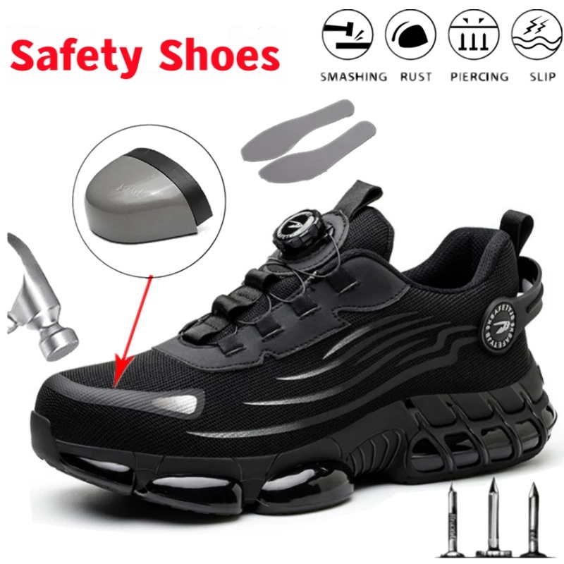 GRAEAE รองเท้าเซฟตี้แฟชั่น Kasut Keselamatan Heavy Duty Saftyshoes รองเท้านิรภัย
