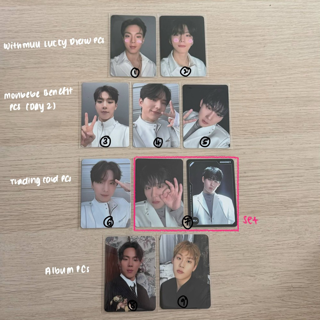 WTS MONSTA X: NEXUS WORLD TOUR TRANDING CARD LD โฟโต้การ์ด