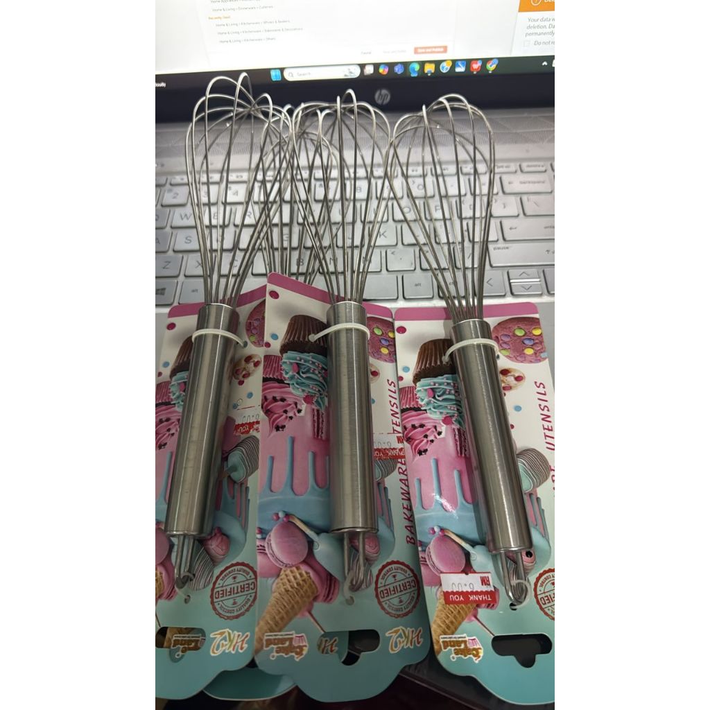 วิสกัสไข่สแตนเลส 8INCHES