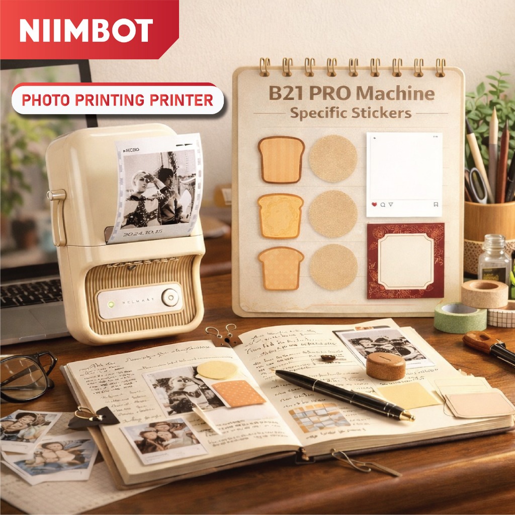 MESIN [B21 PRO Machine Special Sticker] B21PRO Niimbot Sticker สติ๊กเกอร์กันน้ํา สติ๊กเกอร์กันน้ํามั