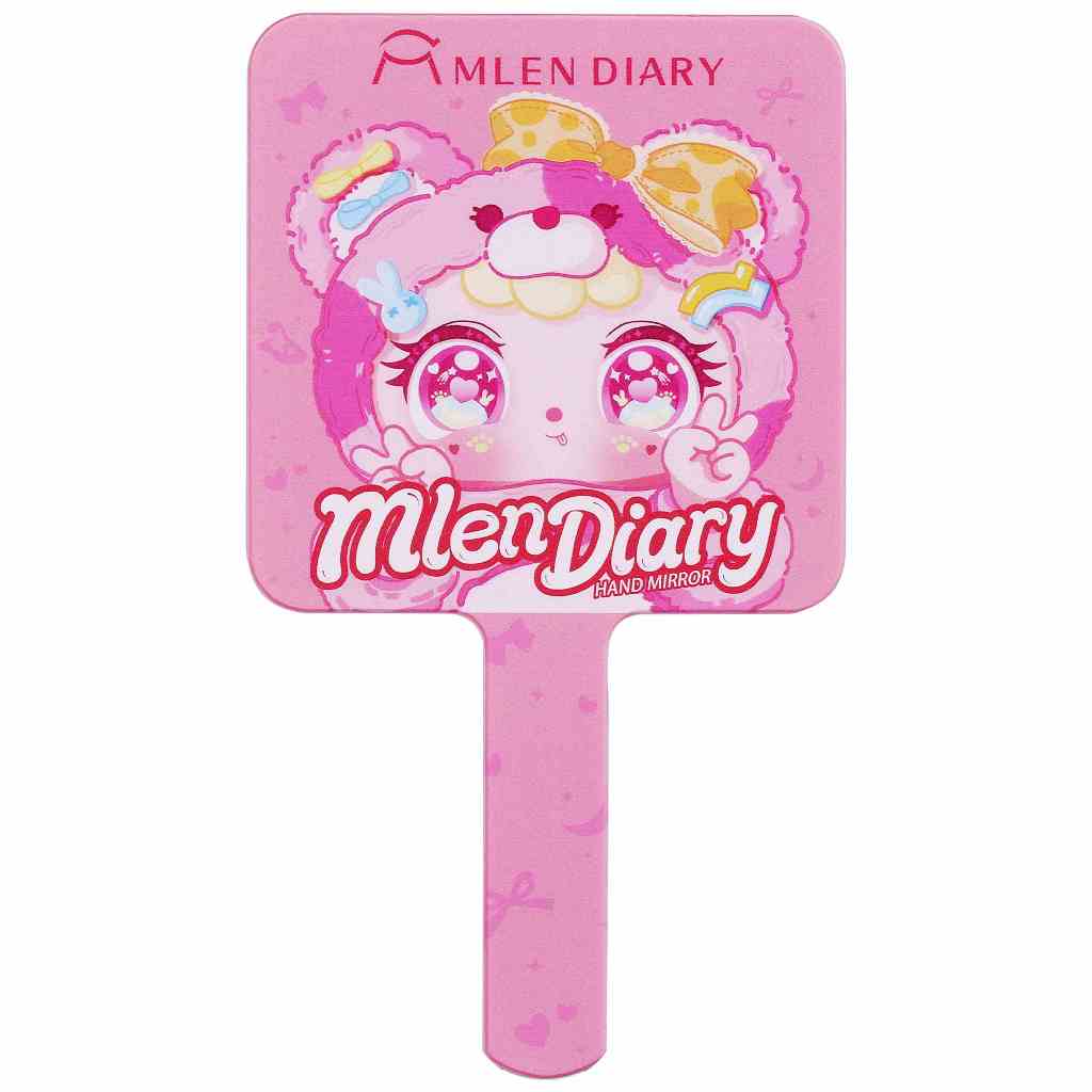 MLEN DIARY กระจกมือถือ กระจกแต่งหน้า อุปกรณ์แต่งหน้า