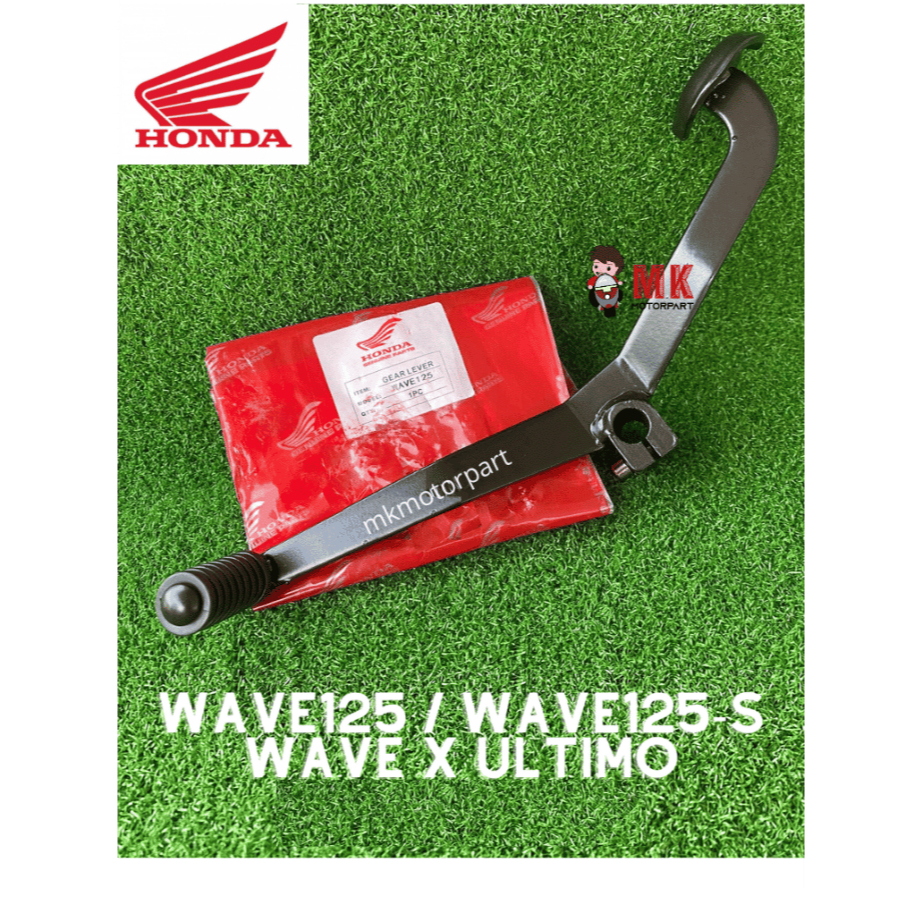 (A) GEAR LEVER Honda Wave125 / Wave125s / Wave X Ultimo แป้นคันเกียร์ [ สีดํา / โครเมียม ]