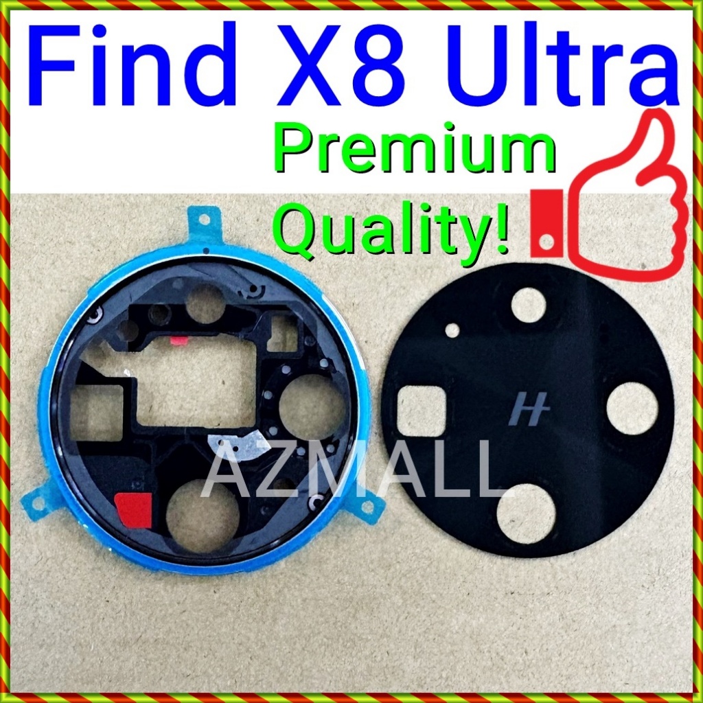 (เปลี่ยนกระจกแตก) ใหม่กรอบฝาครอบเลนส์กล้องด้านหลังสําหรับ Oppo Find X8 Ultra / PKJ110 PKU110