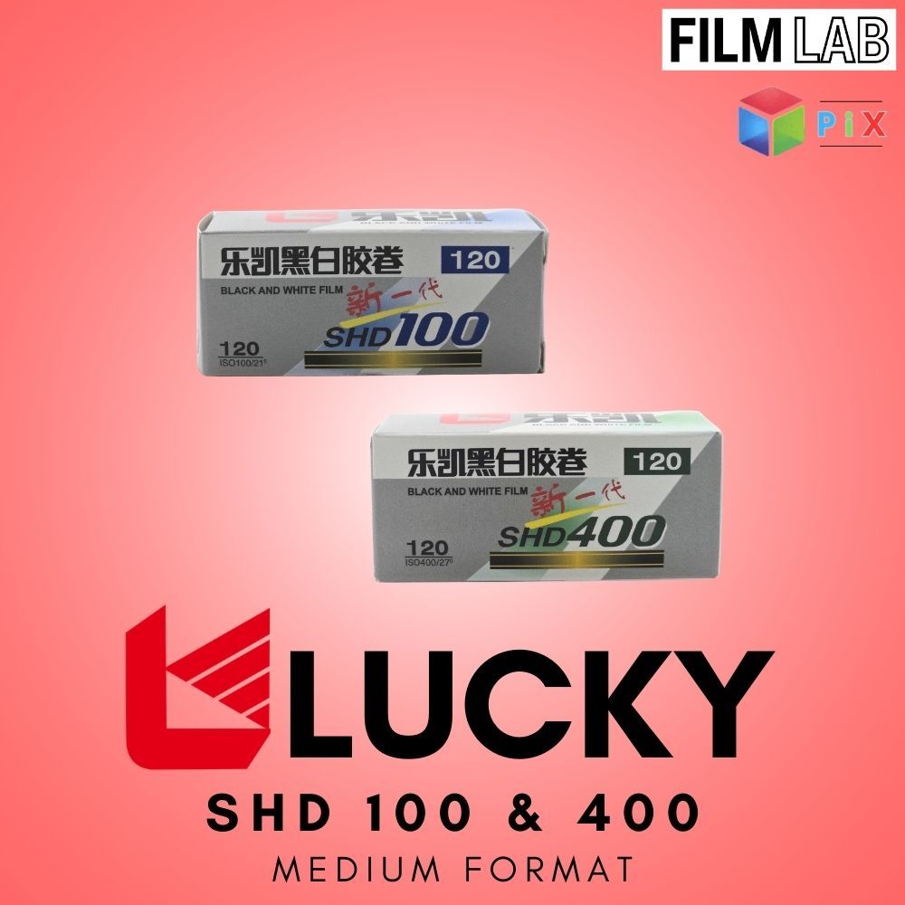 Lucky SHD 100 & 400 Black & White 120 Single Roll 2027