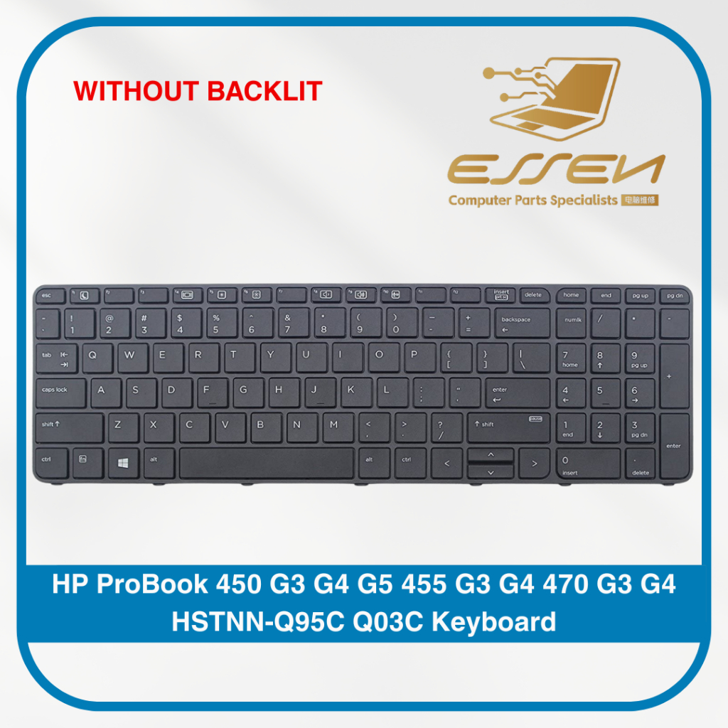 แป้นพิมพ์สําหรับ HP ProBook 450 G3 G4 G5 455 G3 G4 470 G3 G4 HSTNN-Q95C Q03C แป้นพิมพ์