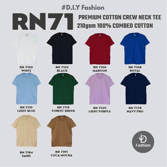 ORN SPORT ผ้าฝ้ายหวี 100% (Unisex) RN71