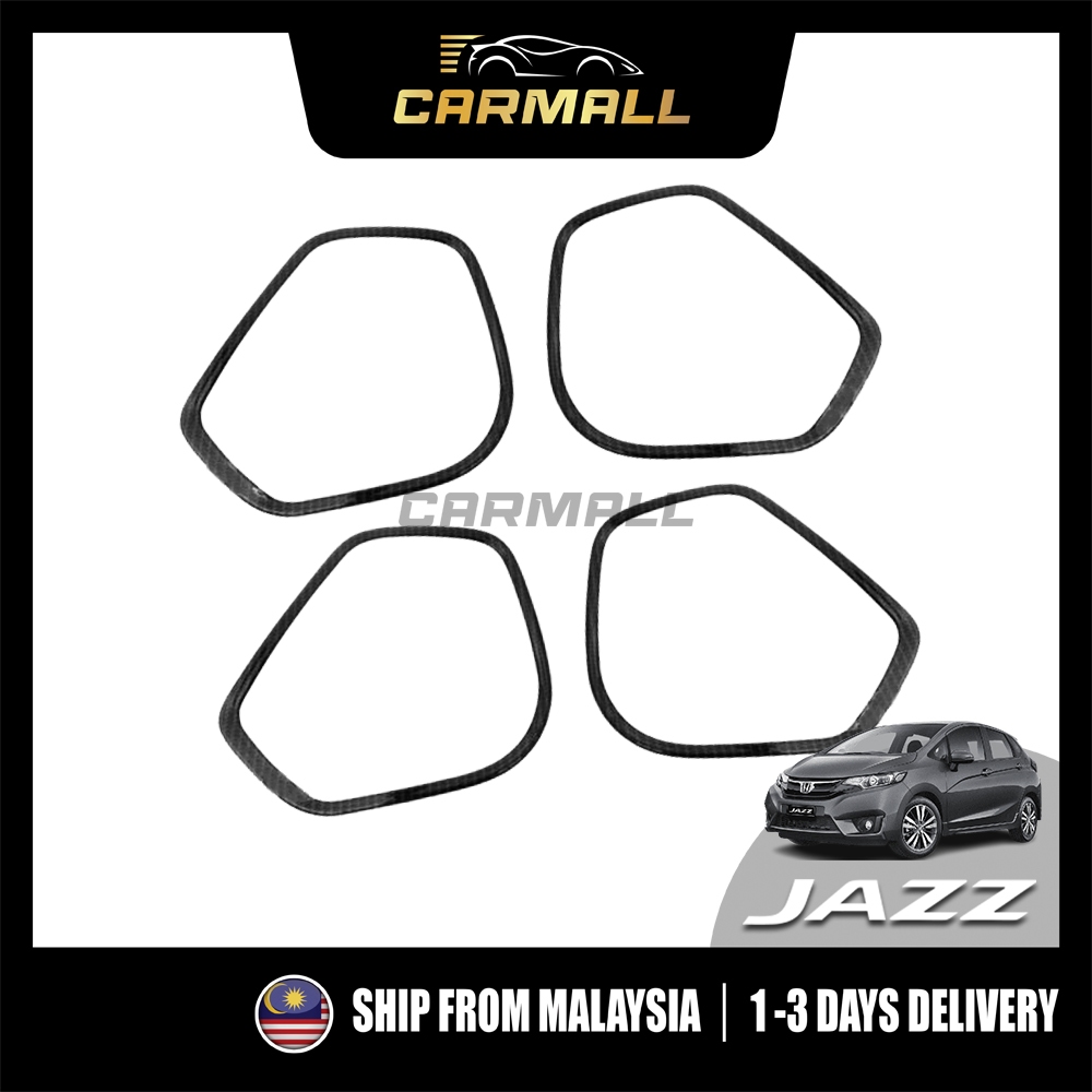 Honda Jazz Fit GK GK5 T5A 3rd Door Speaker Carbon Silver Fiber Design Lining Garnish Trim 2014 - 202