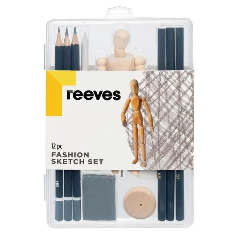 Reeves ชุดสเก็ตช์แฟชั่น 12 ชิ้น