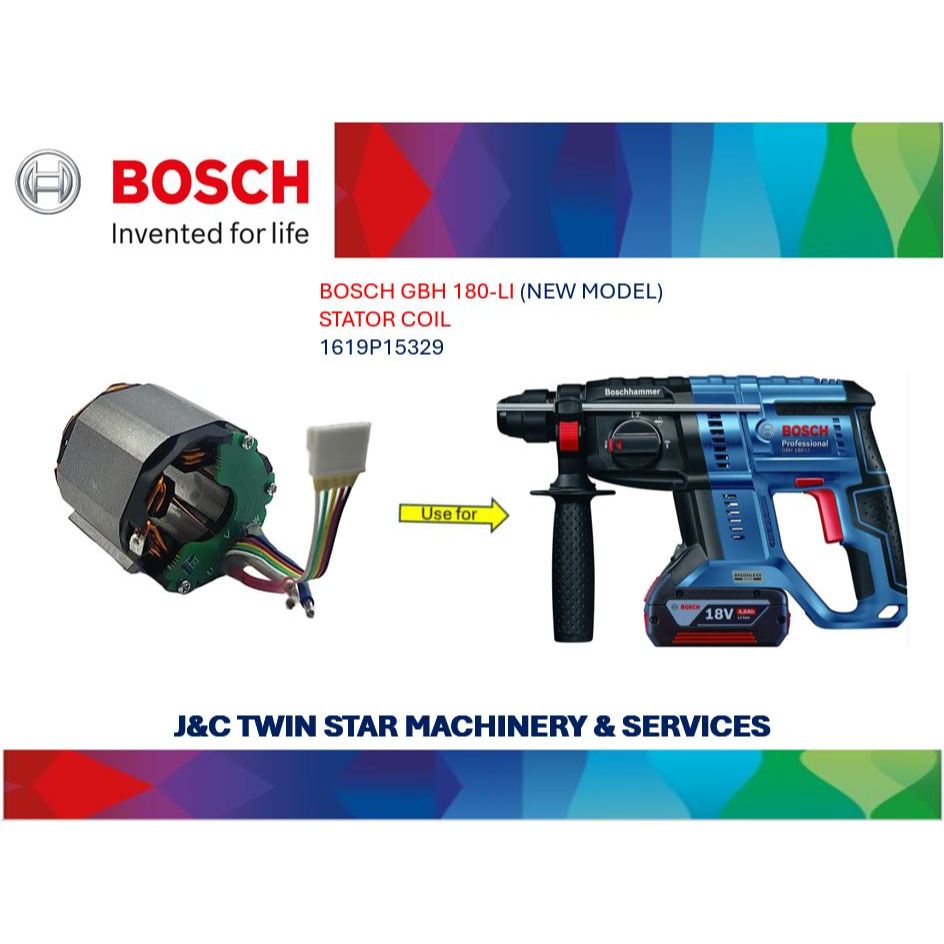 BOSCH GBH 180-LI STATOR COIL (รุ่นใหม่) 1619 P15 329