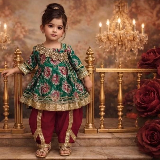 ALIYAH SERIES KIDS PUNJABI ชุดพร้อมกางเกง DHOTI