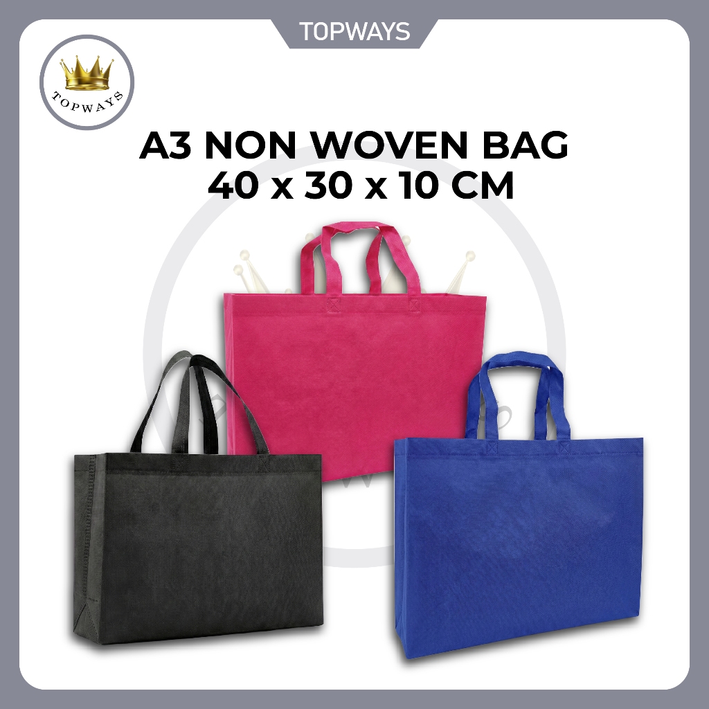 A3 Nonทอ Bag , A3 Shopping Bag, Tote Bag