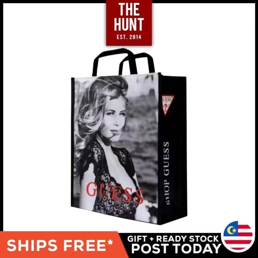 GUESS Gigi Hadid/ Claudia Schiffer Supermodel กระเป๋าสะพายไหล่แบบใช้ซ้ําได้กระเป๋าถือผู้หญิง