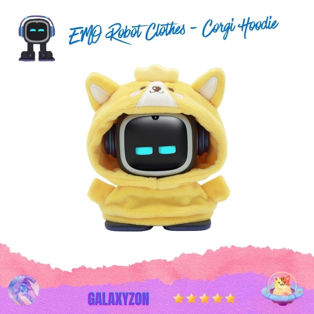 EMO ROBOT CLOTHES - CORGI HOODIE (สีเหลือง)[ใหม่]