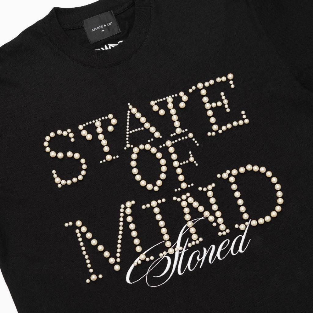STONED&CO 26 : STATED OF MIND TEE สีดํา