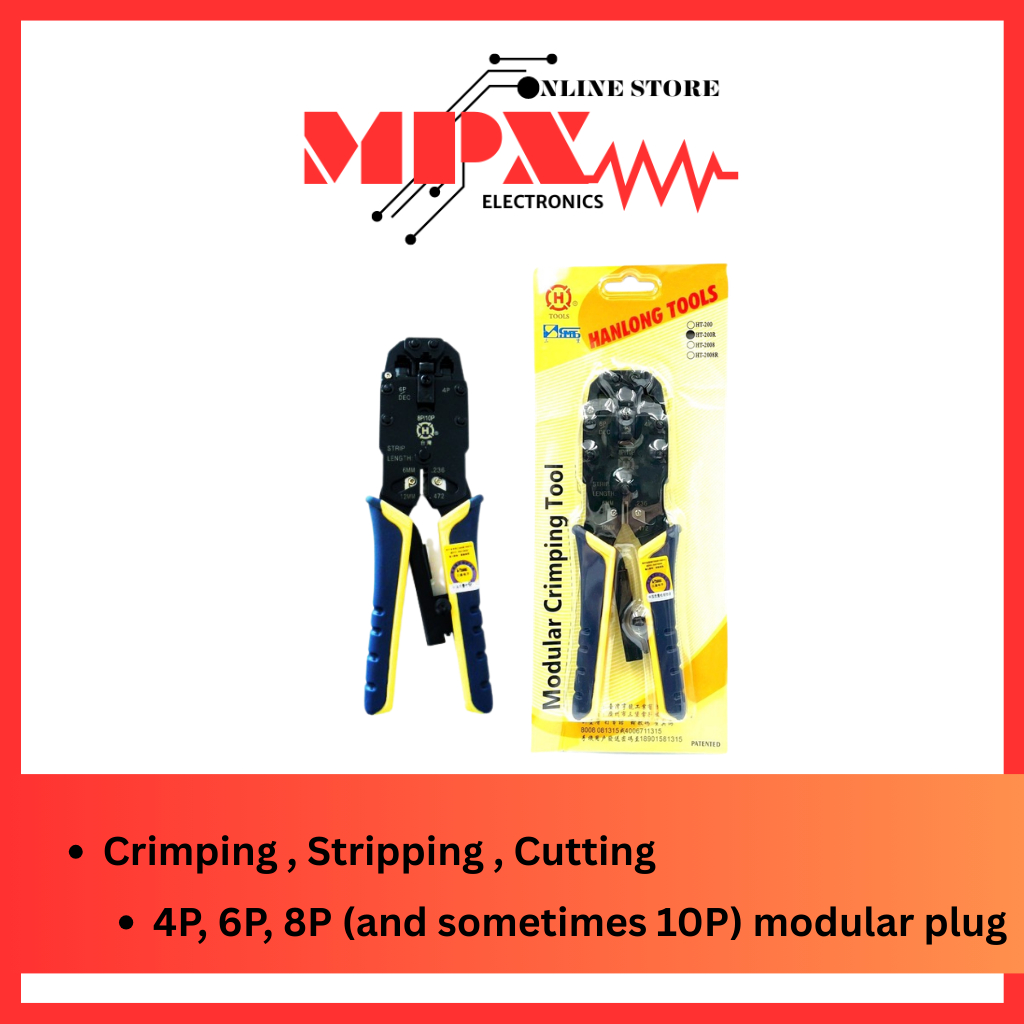 HT2008R/200R 3IN1 MODULAR CRIMPING TOOL