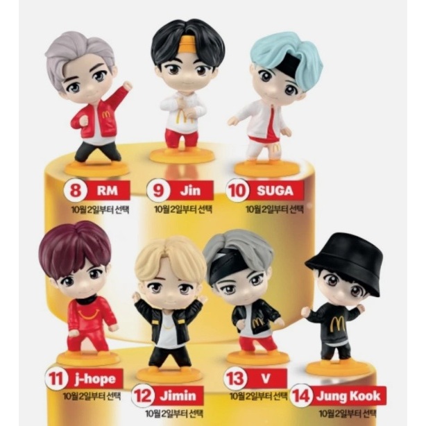 ของสะสม Tiny Tan BTS ของ McDonald