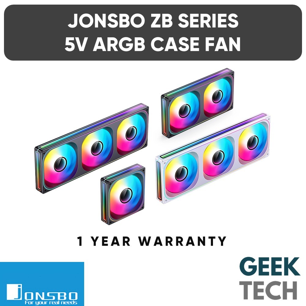 JONSBO ZB-360B/ZB-360BR/ZB-240B/ZB-240WR/ZB-120B 120 มม.240 มม.360 มม.5V ARGB พัดลมเคสตั้งโปรแกรมได้