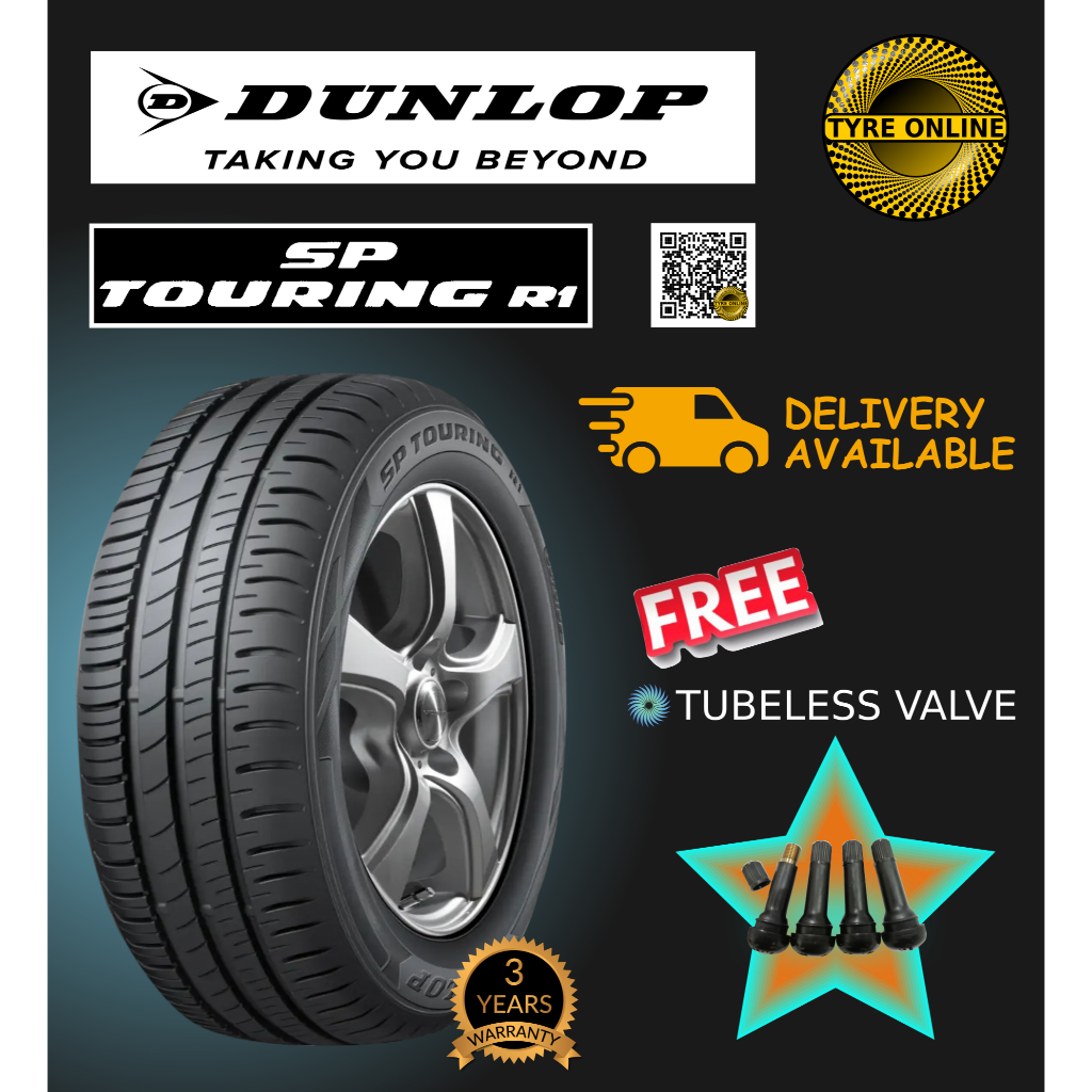 DUNLOP SP TOURING R1 175/65R14 ใหม่ยาง TYRE TAYAR BARU RIM 14 AXIA MYVI BEZZA IRIZ VIOS ONLINE POS P