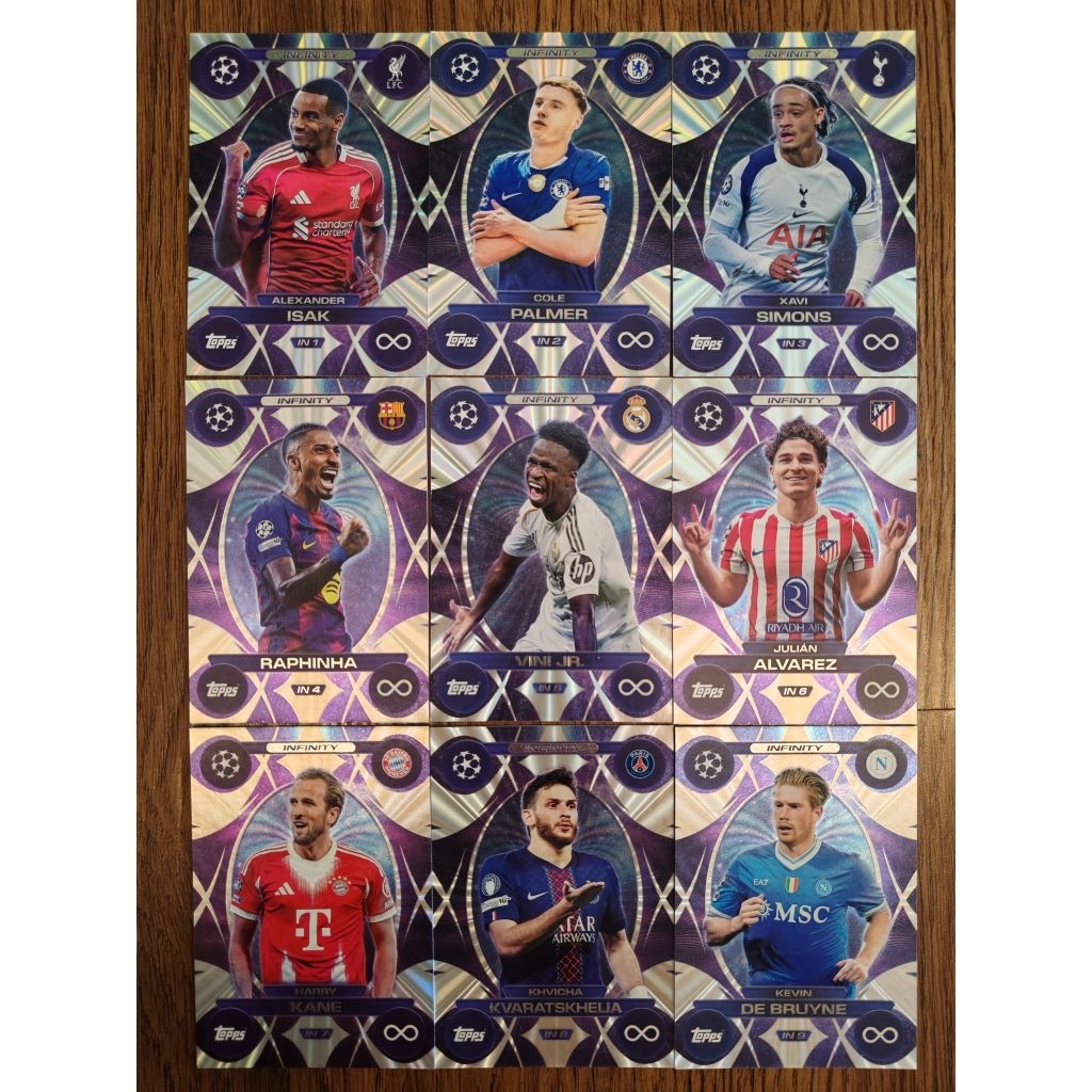 Topps Match Attax Extra UCL 2025/26 การ์ดอินฟินิตี้เงา