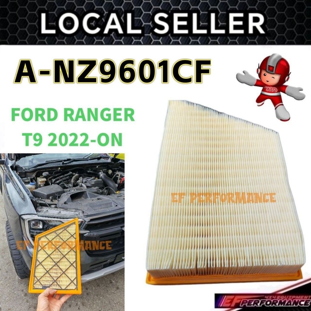 กรองอากาศ OSK FORD RANGER T9 2022-ON A-NZ9601CF ANGIN CLEANER MB3Z9601C 2.0 XL XLT WILDTRAK T10