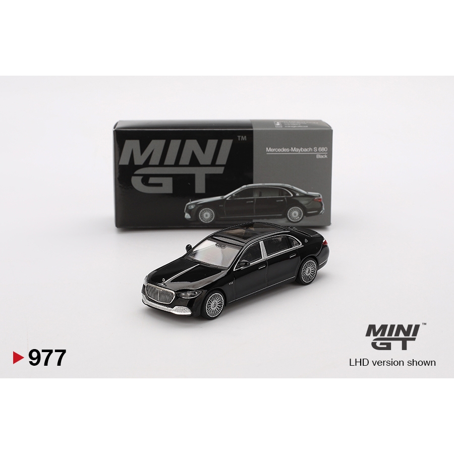 Mini GT 977 Mercedes-Maybach S 680 สีดํา