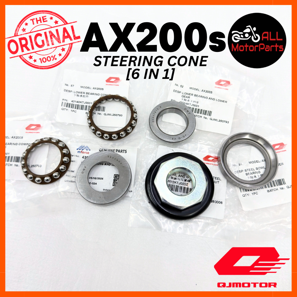 QJ MOTOR AX200S AX 200 AX200 [ 1-SET ] STEERING CONE STEERING BEARING QJ MOTOR