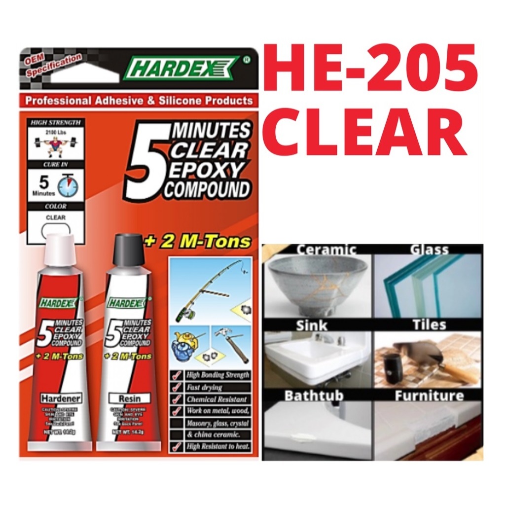 28.4g HE-205 5Min Clear Hardex Epoxy Compound