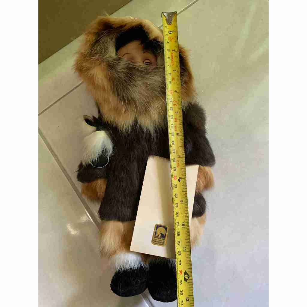 ตุ๊กตา Preloved 12" Made in Alaska Nayukpuk alaska ผลิตภัณฑ์องค์กรขน