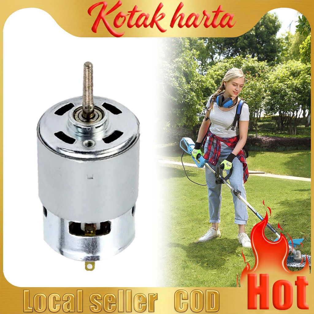 755 DC Motor Weed Trimmer/21V Grass Cutter Long Shaft Motor/Efficient Weed Cutting for Lawn Care