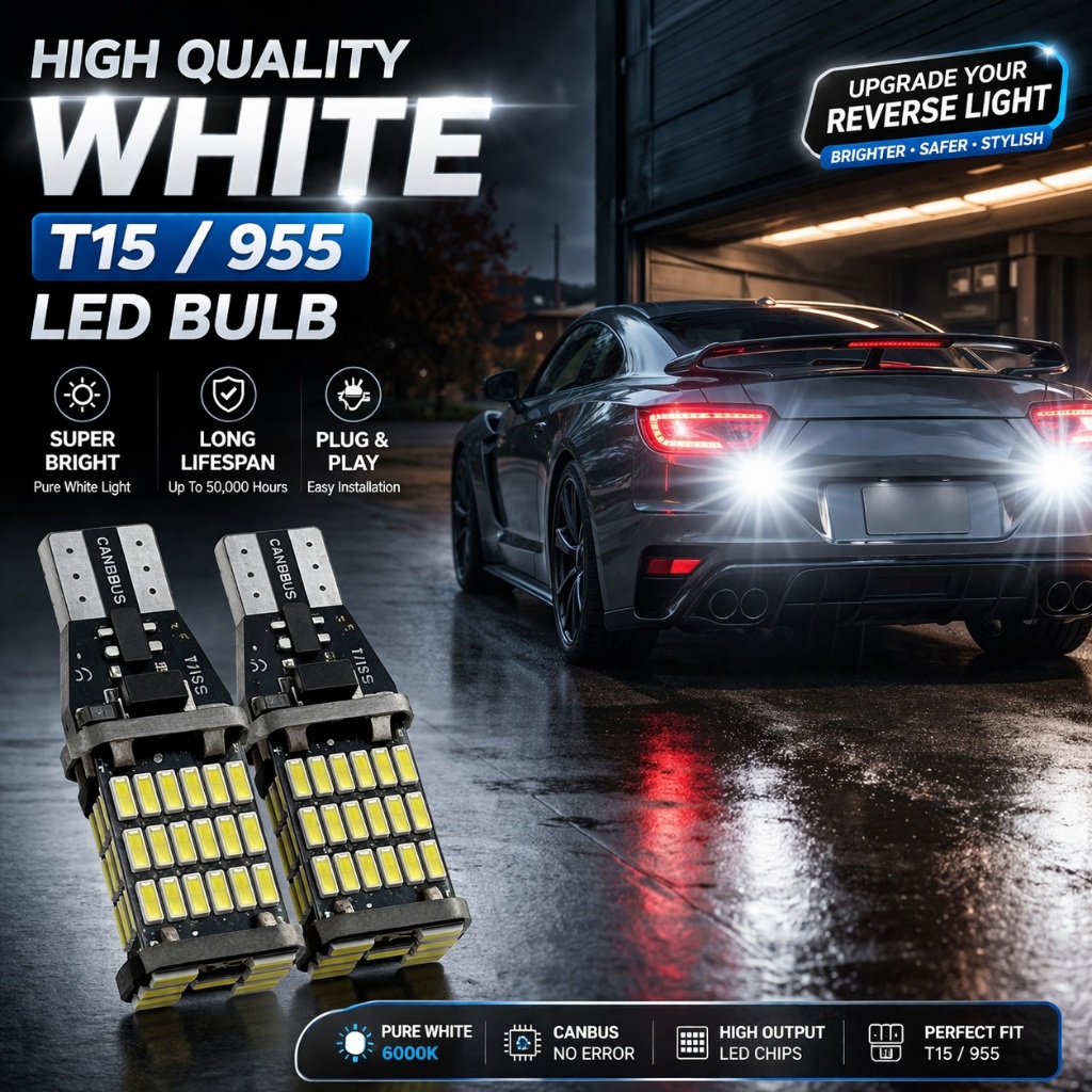 T15 / 955 หลอดไฟ LED 6000K สีขาว / FAGIS T15 LED