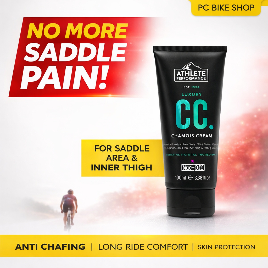 Muc-Off Chamois Cream 100ml Anti Chafing No Saddle Pain ครีมปั่นจักรยาน Krim Basikal Anti Geseran โจรสลัดผู้ขับรถ 防บด