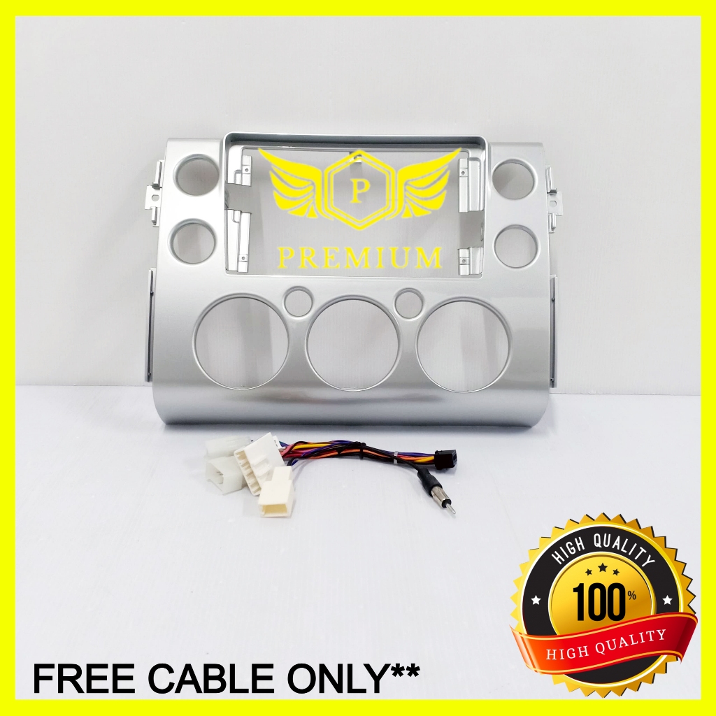OYOTA FJ CRUISER 2013-2015 (UV SILVER) 9-INCH ANDROID CASING (ฟรีสาย+6PCS SCREWS)