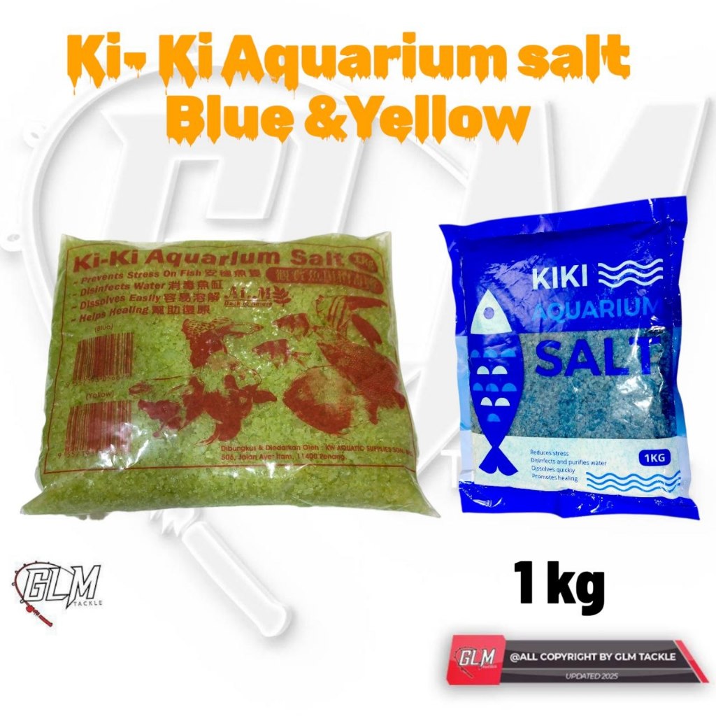 KI-KI AQUARIUM SALT BLUE&YELLOW GARAM 1KG