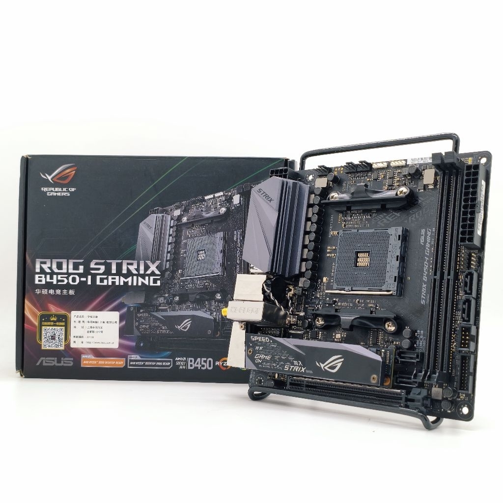 เมนบอร์ด Asus ROG STRIX B450-I GAMING Mini ITX AM4