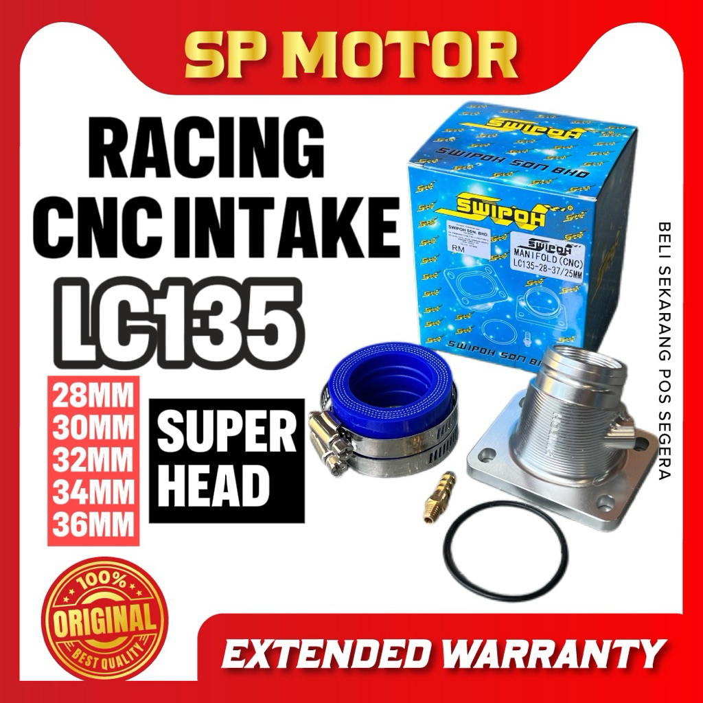 SWIPOH INTAKE CNC RACING LC135 LC 135 135LC 30MM 32MM 34MM 36MM