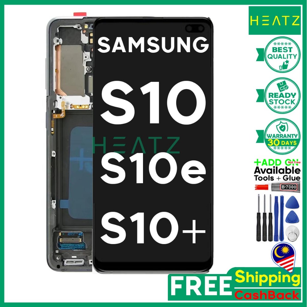 OLED LCD สําหรับ Samsung S10 G973 / S10e G970 / S10 PLUS G975 S10+ G973F G973U G970F G970U G975F G97