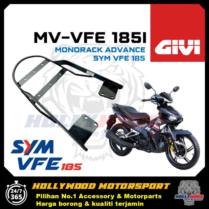 GIVI MARTRACK SYM VFE 185i + กล่อง GIVI TANKER ABS TOP BOX