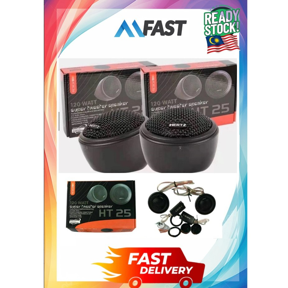 TWEETER SPEAKER HT25 120WATT 92dB 4OHM FREQUENCY 2K-22K