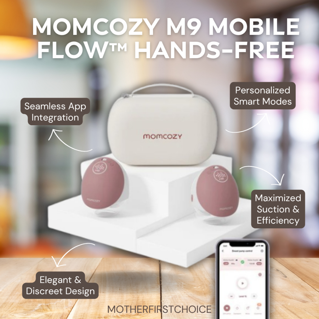Momcozy Mobile FlowTM เครื่องปั๊มนมแฮนด์ฟรี | ม9