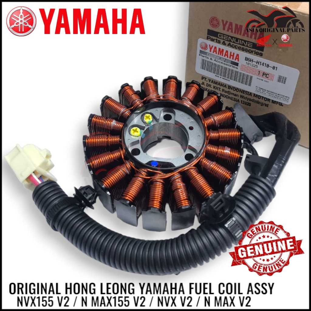 HONG LEONG YAMAHA NVX155 V2 N MAX 155 V2 MAGNET COIL FUEL COIL B6H-H1410-01 NVX V2 N MAX V2 STARTOR 