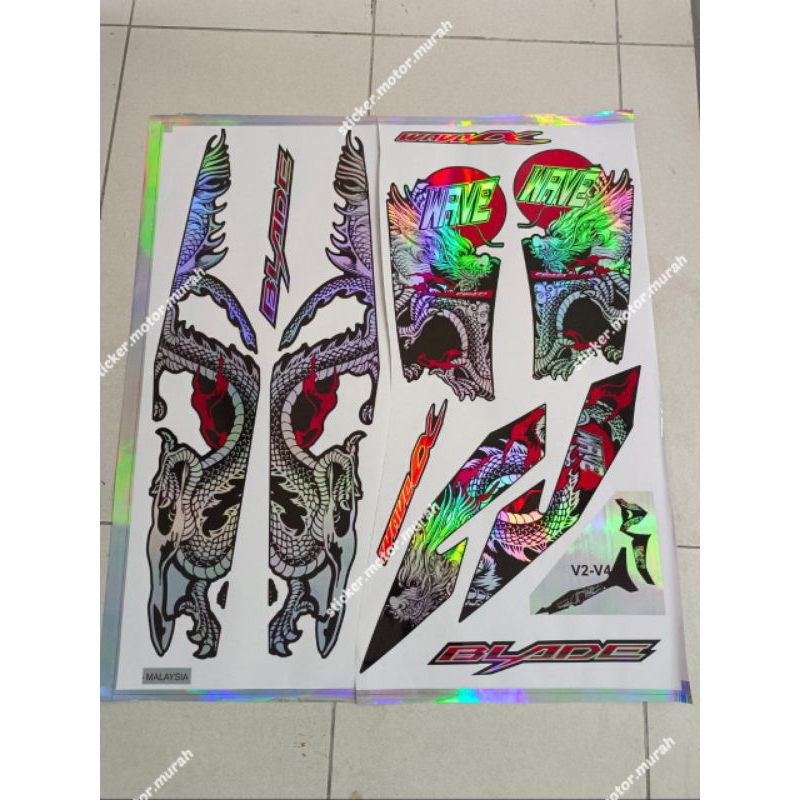 สติ๊กเกอร์ WAVE 110 V1 V2 V3 V4 V5 ALPHA ( BLADE 110 ) RC