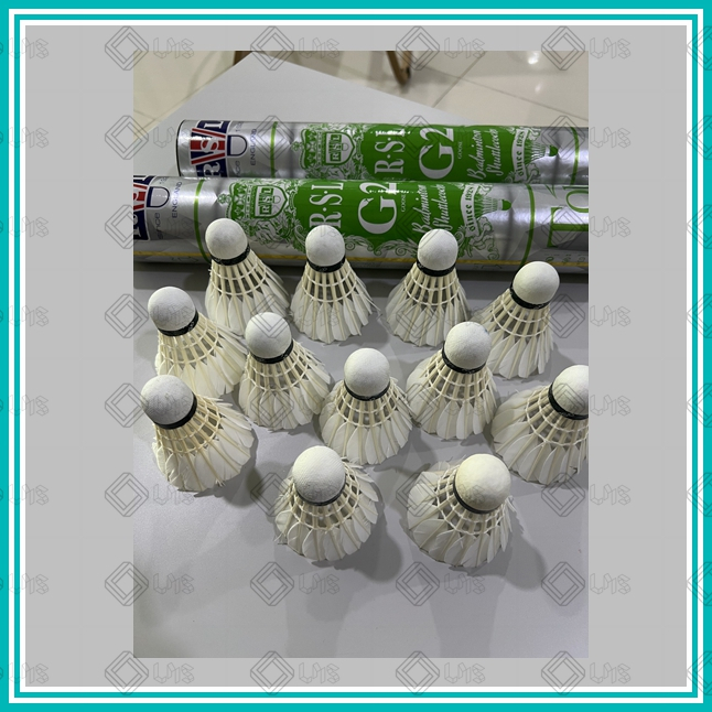 ใช้แล้ว/มือสองเกรด AAA, AA , A Badminton Training ลูกขนไก่ตกปลา RSL G2/LINGMEI GREEN speed 77