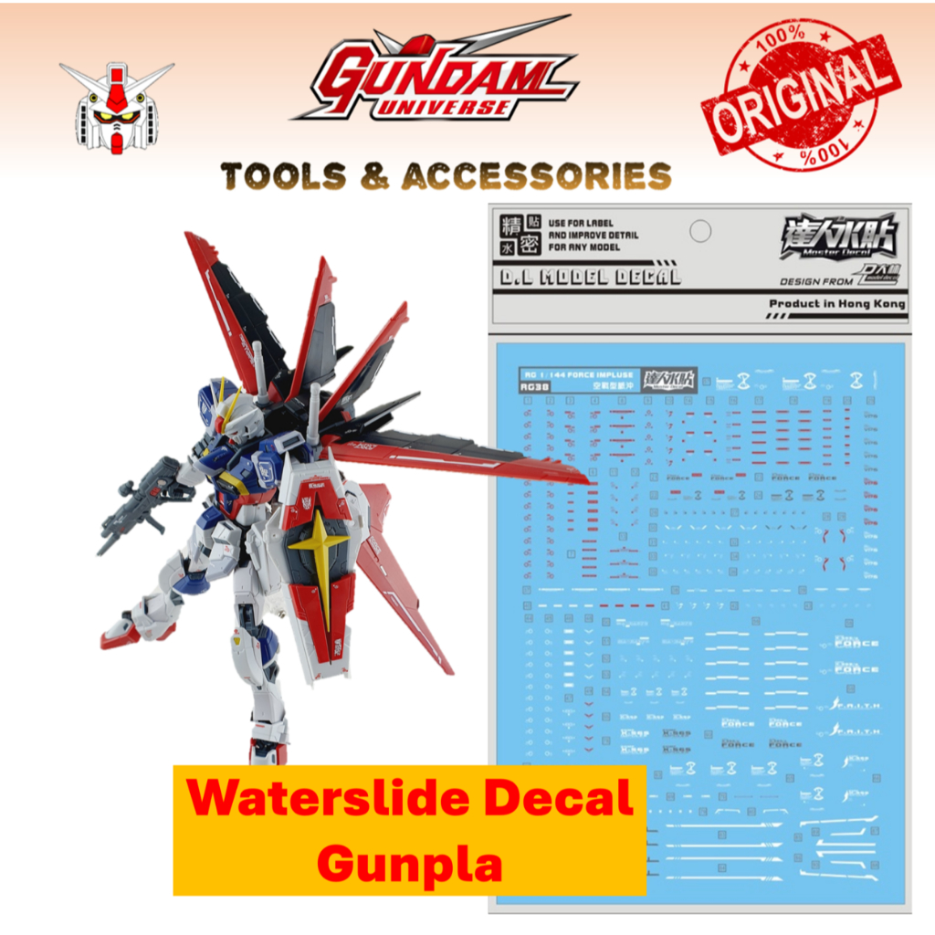 Dalin Water Decal Waterslide Decal RG Alie Impulse Water Decal กันดั้ม