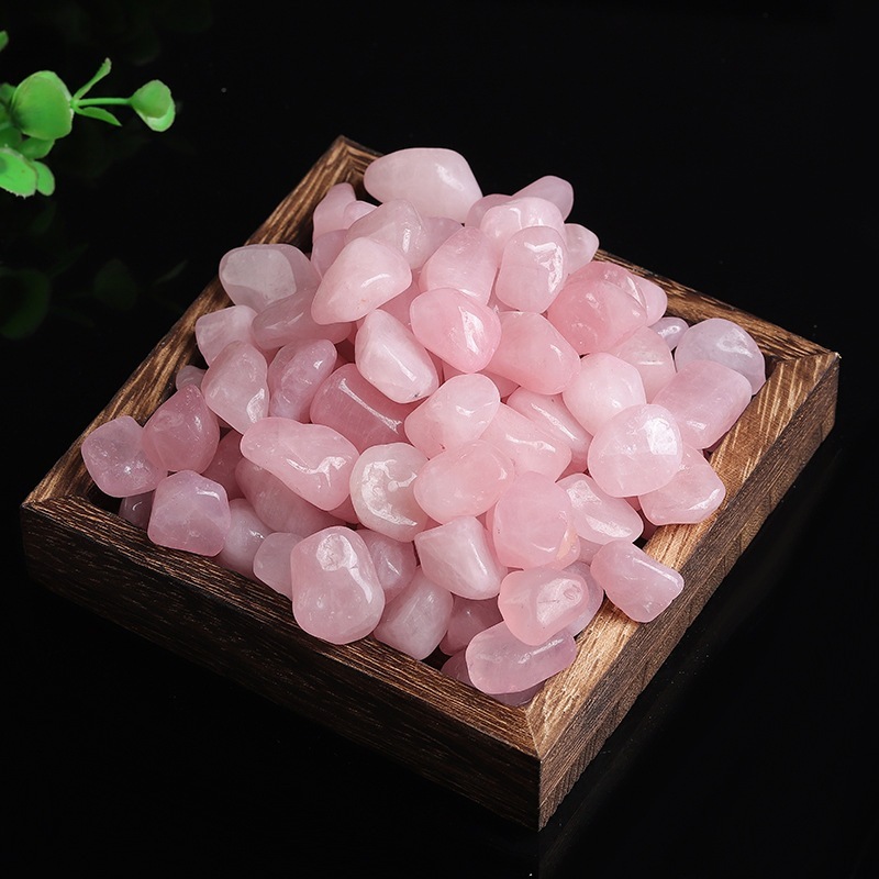 Rose Quartz หินบด Rose Quartz Stone ผงคริสตัล